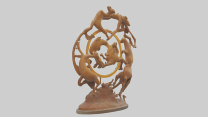 The Circle of Life Sculpture model 3D model