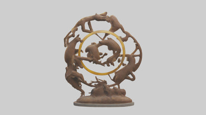 The Circle of Life Sculpture model 3D model