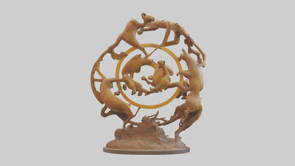 The Circle of Life Sculpture model 3D model