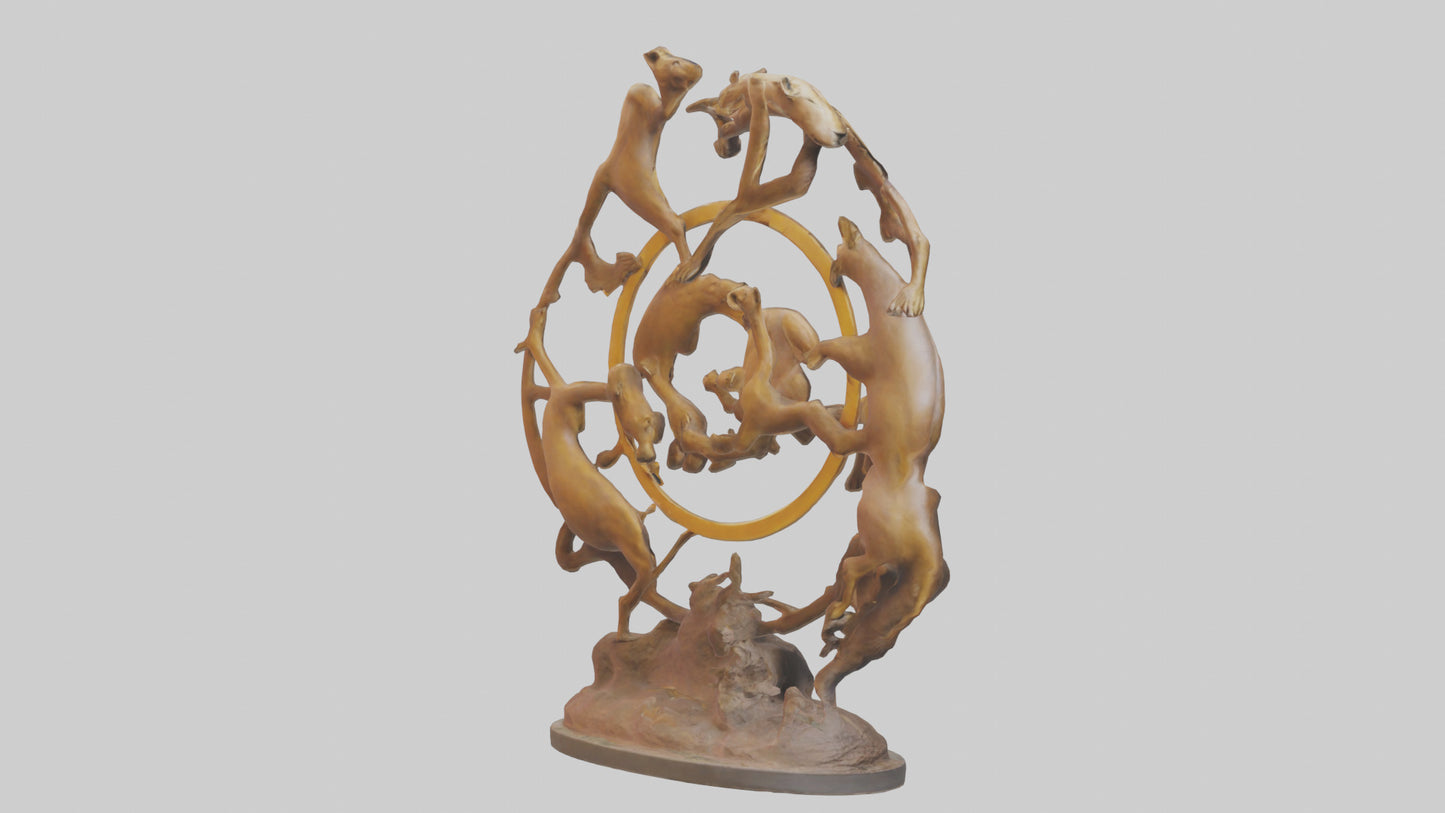 The Circle of Life Sculpture model 3D model