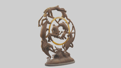 The Circle of Life Sculpture model 3D model