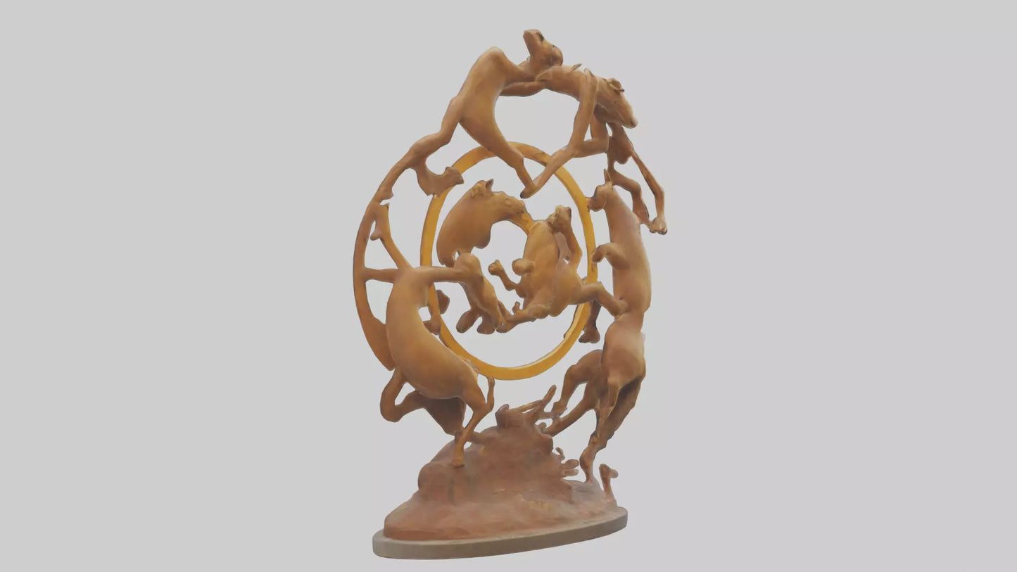 The Circle of Life Sculpture model 3D model