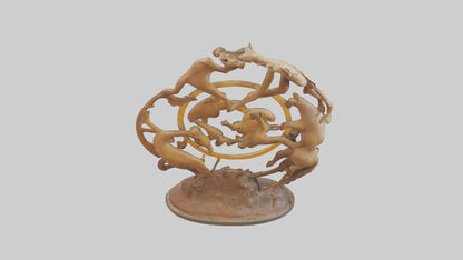 The Circle of Life Sculpture model 3D model