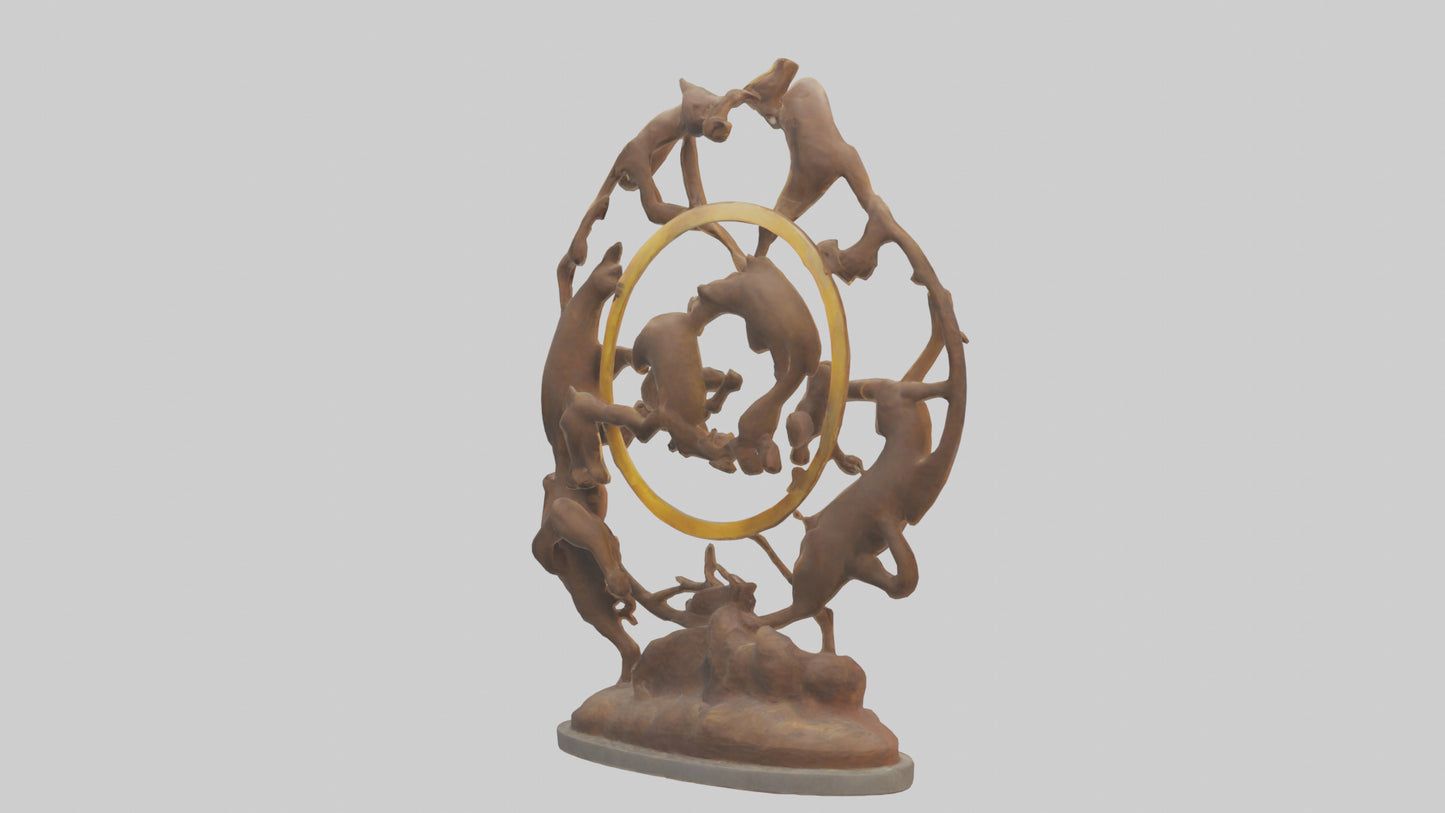 The Circle of Life Sculpture model 3D model
