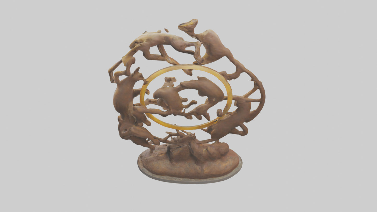 The Circle of Life Sculpture model 3D model