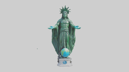 The Climate Guardian Statue model 3D model