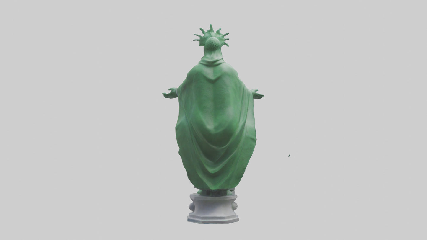 The Climate Guardian Statue model 3D model