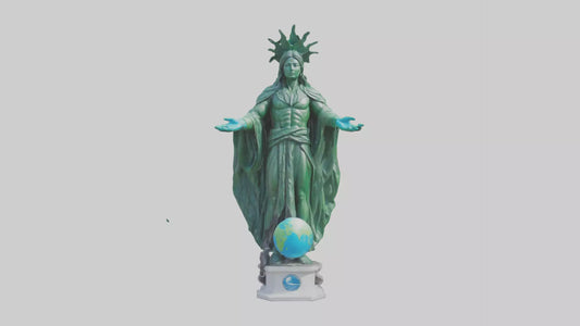 The Climate Guardian Statue model 3D model