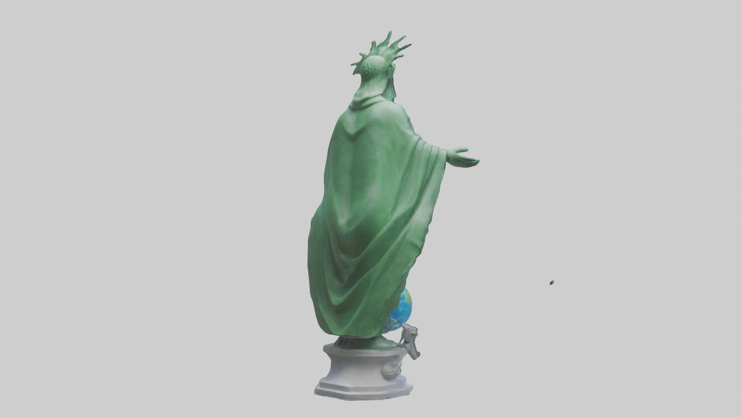 The Climate Guardian Statue model 3D model