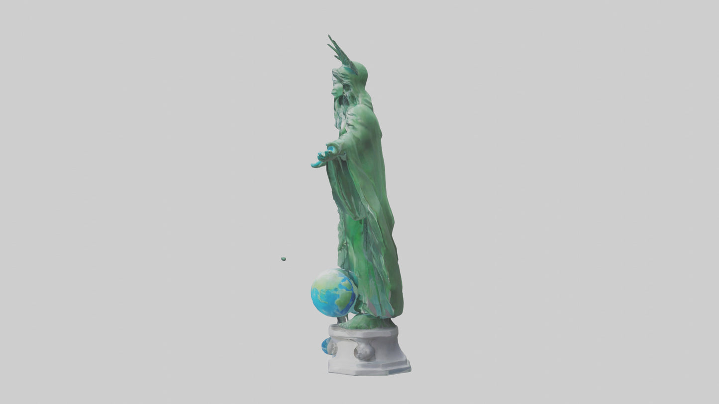 The Climate Guardian Statue model 3D model