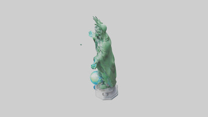 The Climate Guardian Statue model 3D model