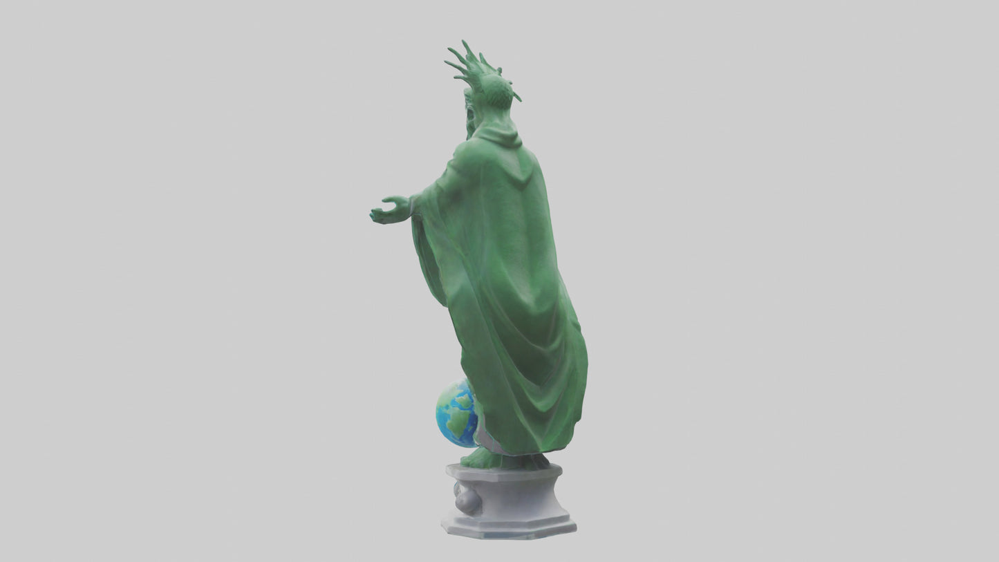 The Climate Guardian Statue model 3D model