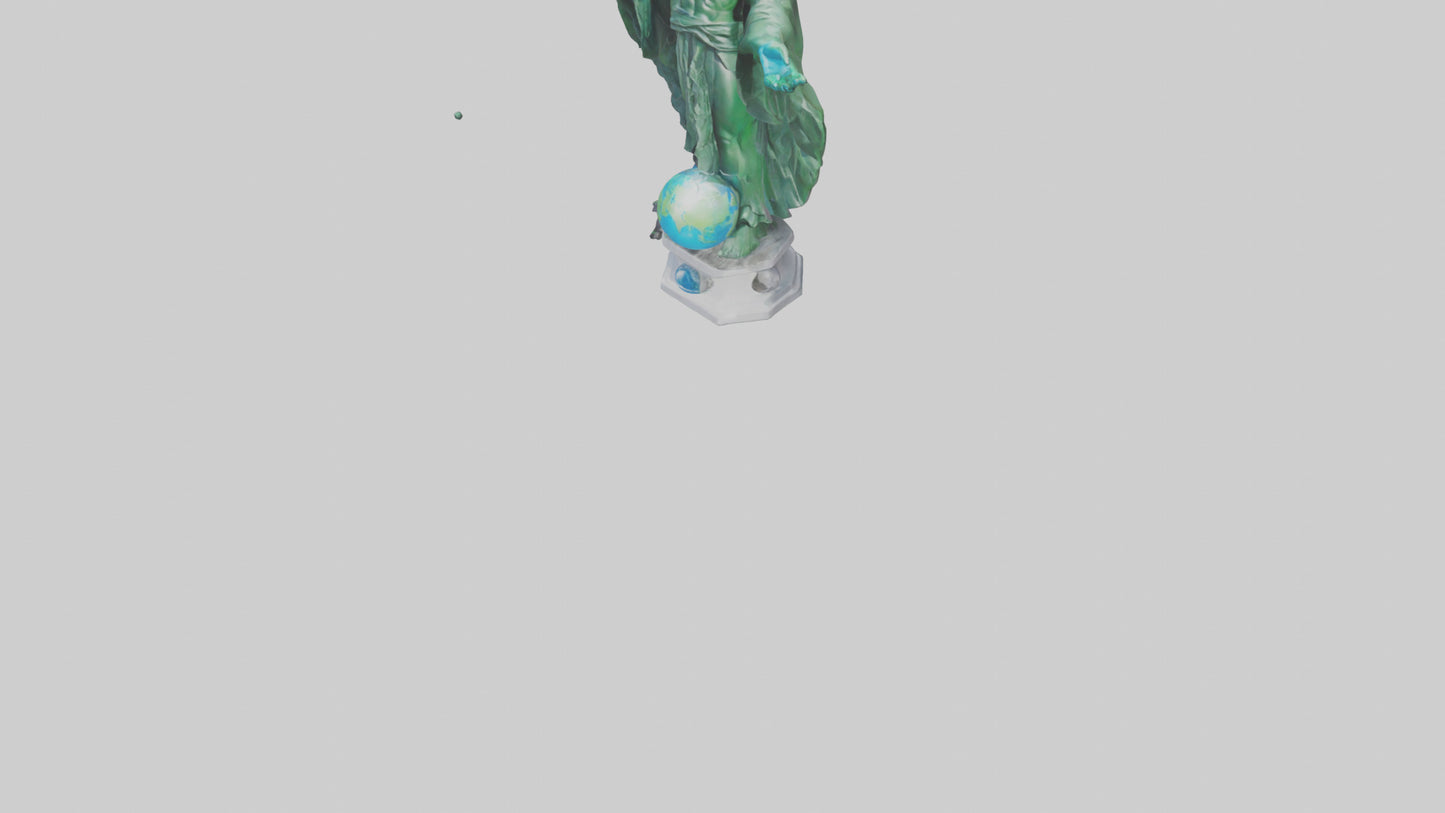 The Climate Guardian Statue model 3D model