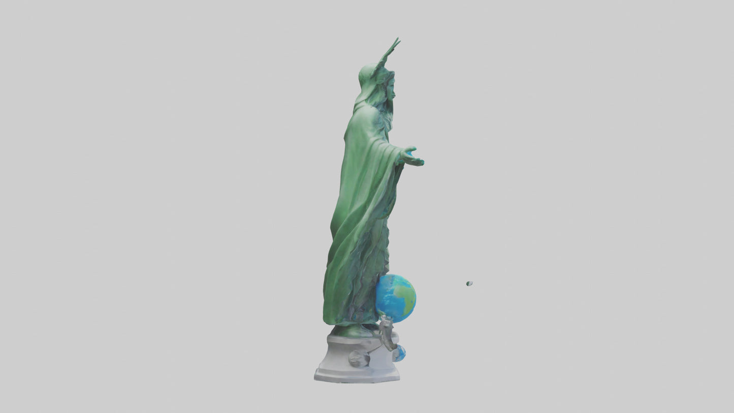 The Climate Guardian Statue model 3D model