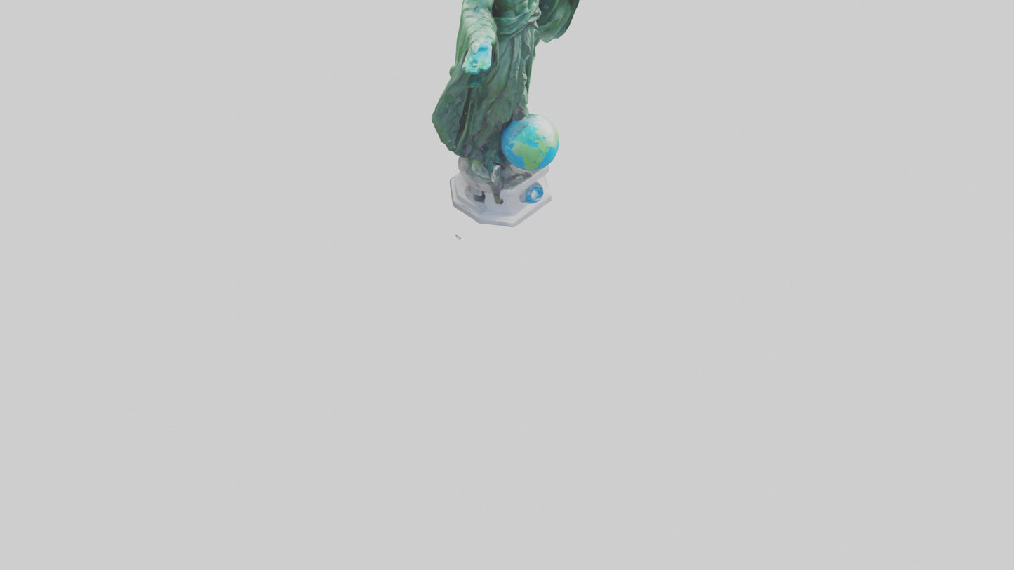 The Climate Guardian Statue model 3D model