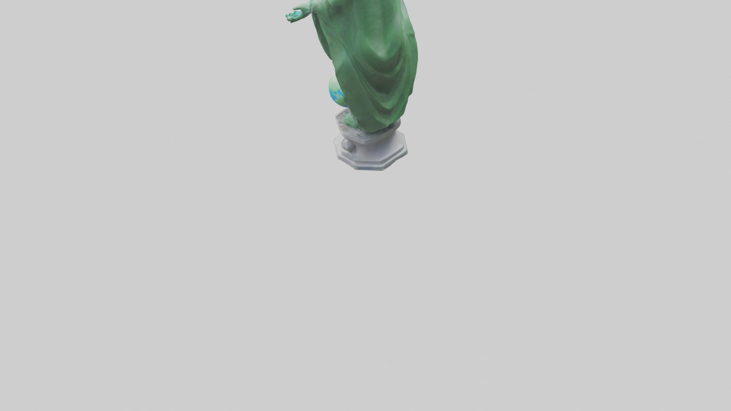 The Climate Guardian Statue model 3D model