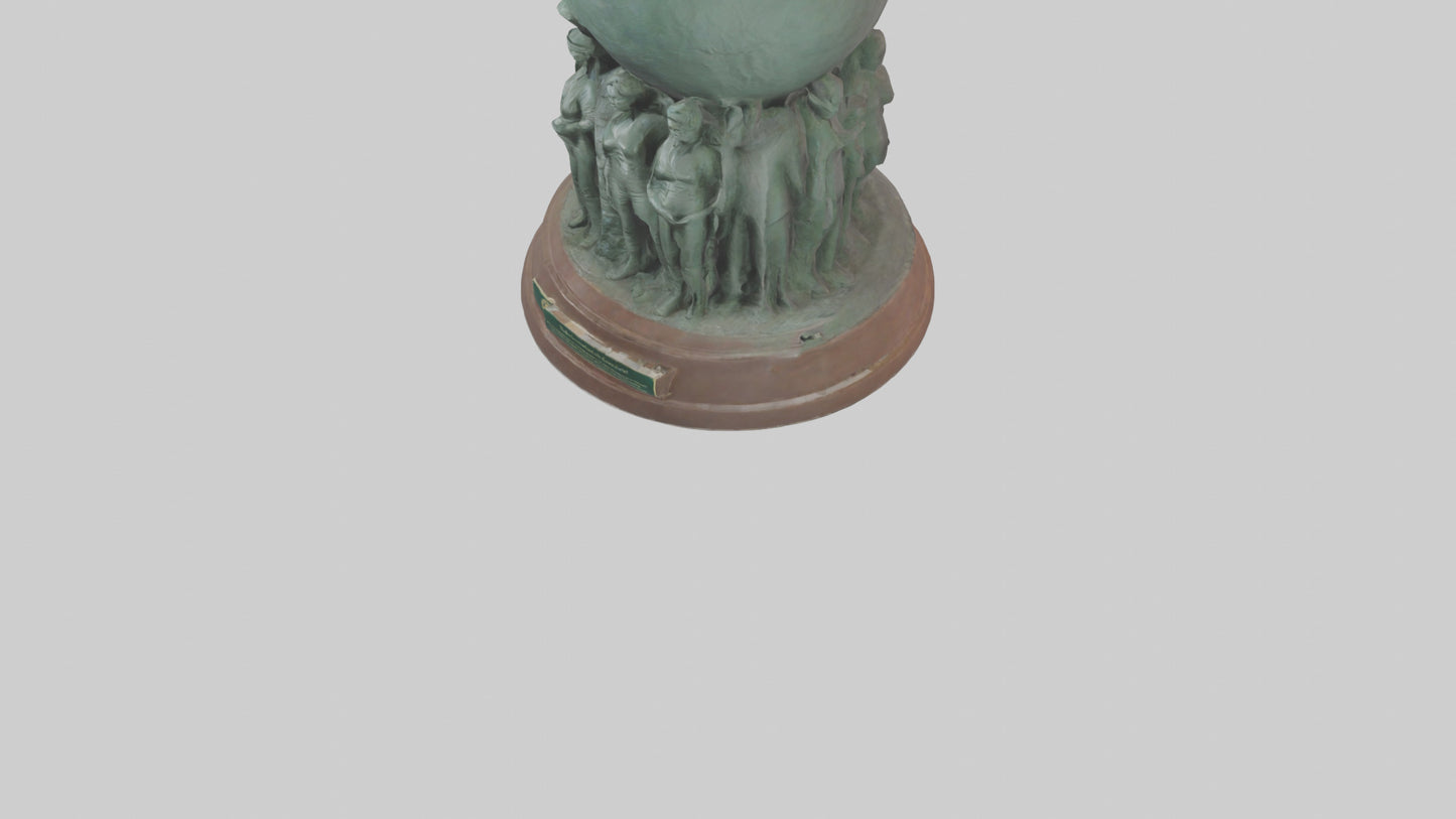 The Conservation Effort Statue model 3D model