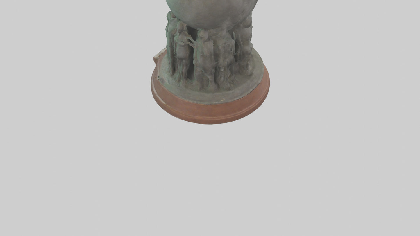 The Conservation Effort Statue model 3D model