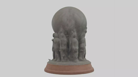 The Conservation Effort Statue model 3D model