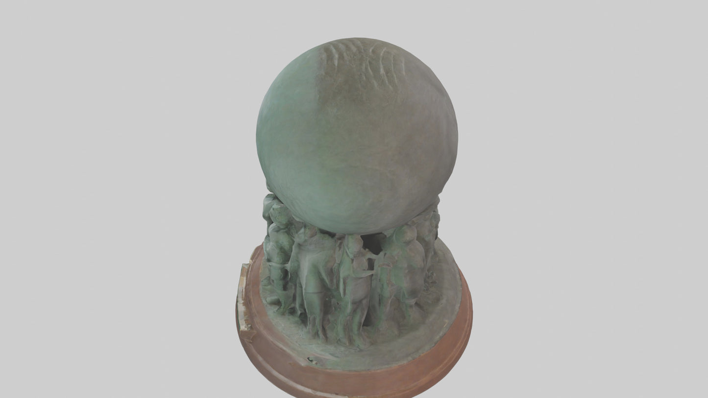 The Conservation Effort Statue model 3D model