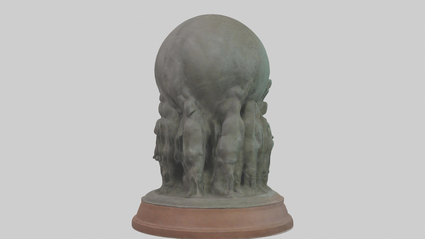 The Conservation Effort Statue model 3D model