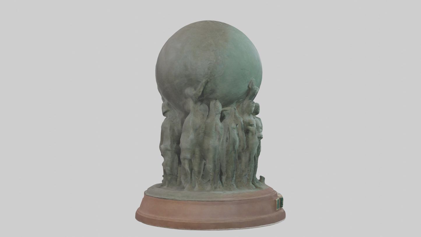 The Conservation Effort Statue model 3D model