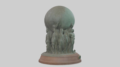 The Conservation Effort Statue model 3D model