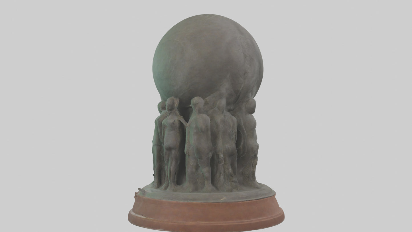 The Conservation Effort Statue model 3D model