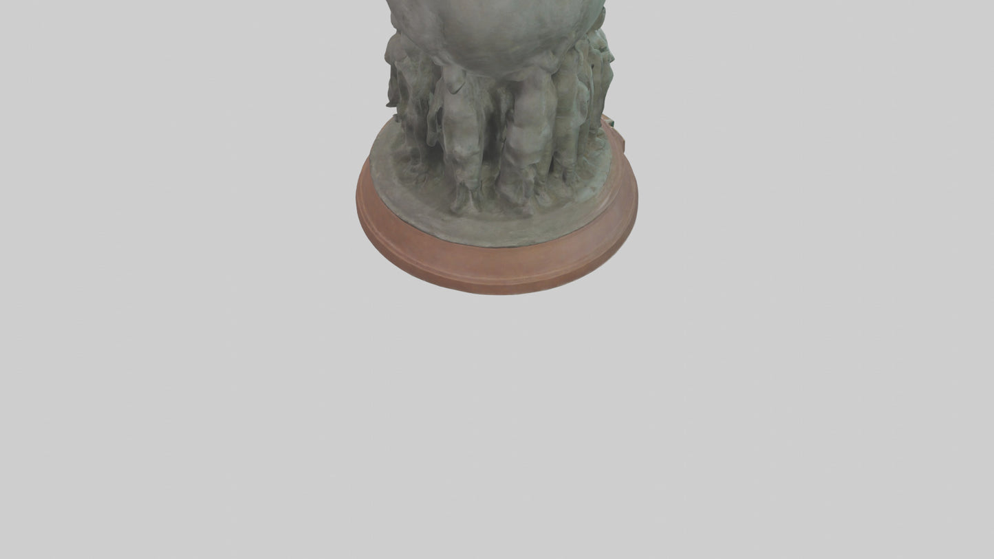 The Conservation Effort Statue model 3D model