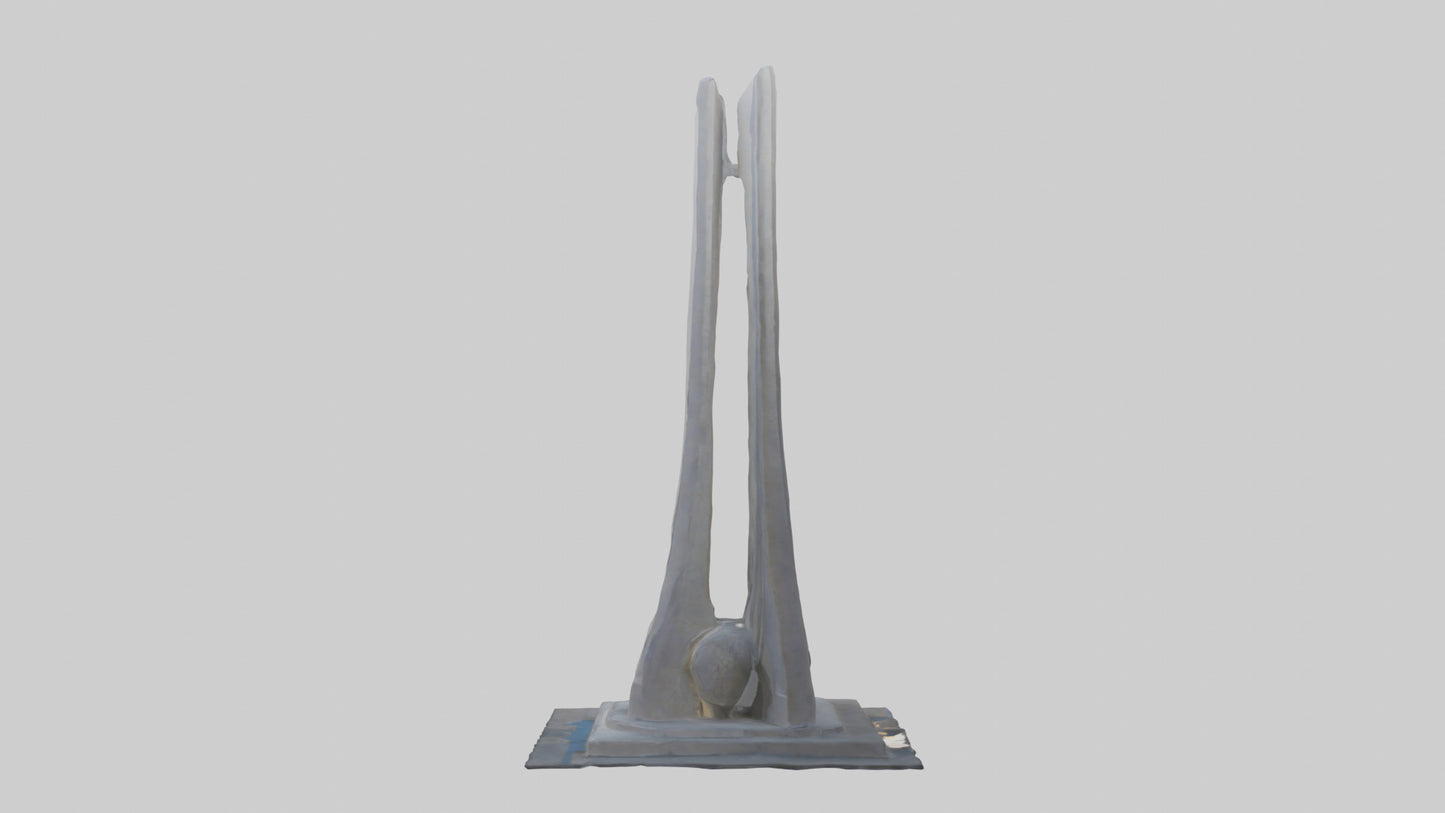 The Dawn of a New Era monument model 3D model