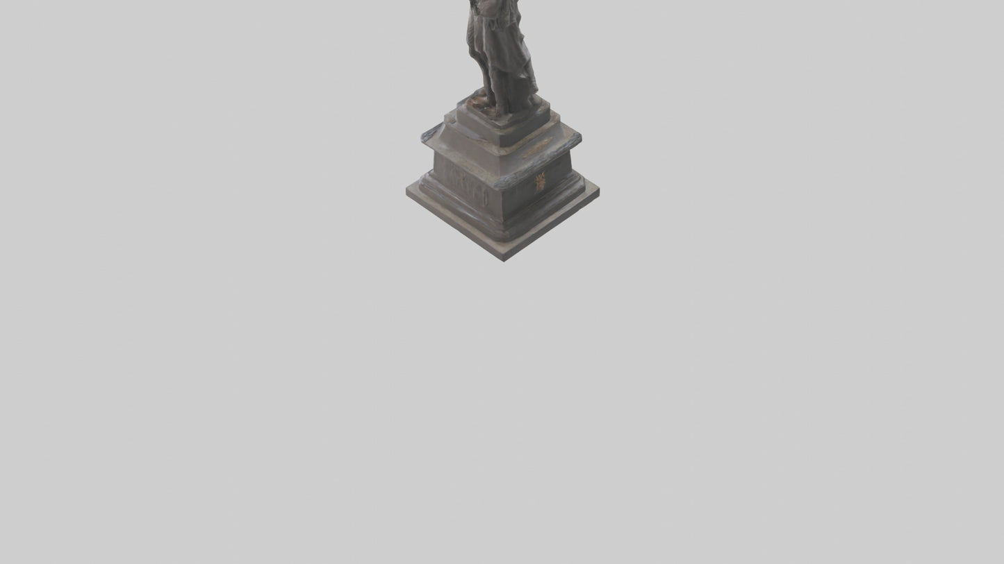 The Dawn of Independence statue model 3D model