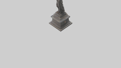 The Dawn of Independence statue model 3D model