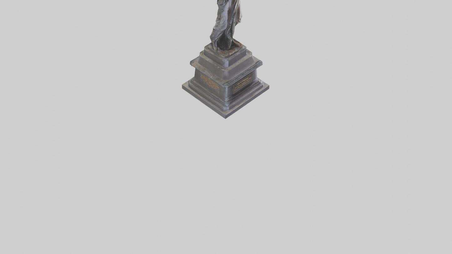 The Dawn of Independence statue model 3D model