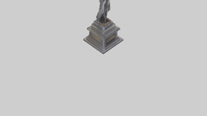 The Dawn of Independence statue model 3D model