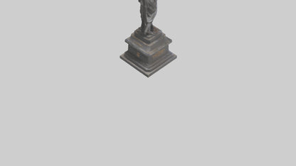 The Dawn of Independence statue model 3D model