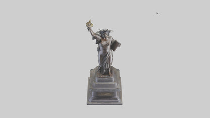 The Dawn of Independence statue model 3D model