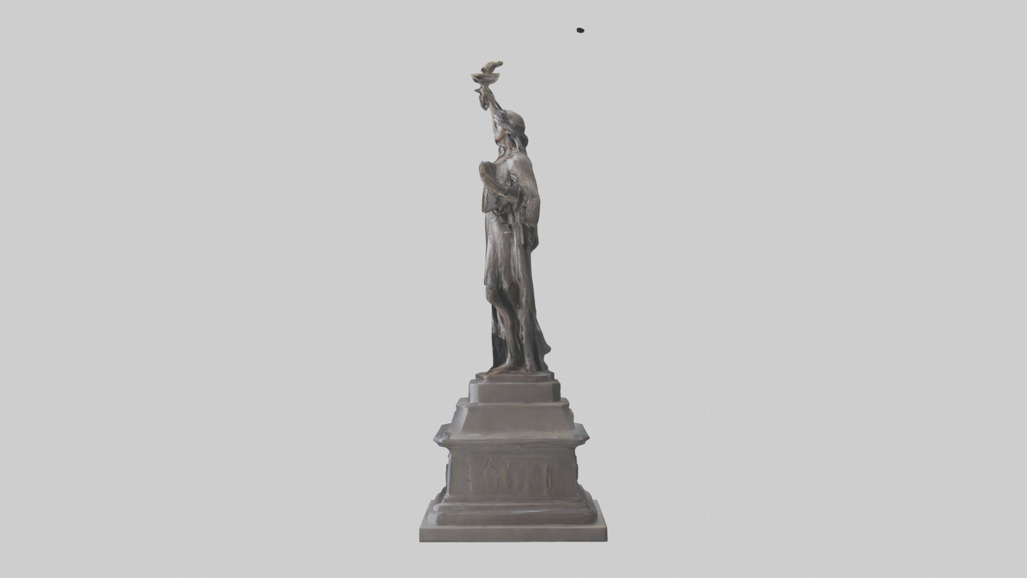 The Dawn of Independence statue model 3D model