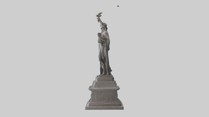 The Dawn of Independence statue model 3D model