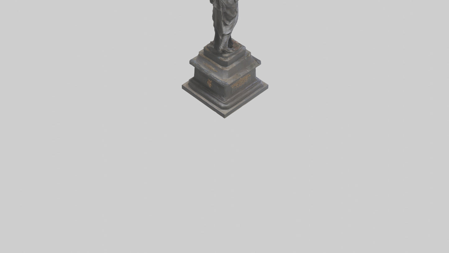 The Dawn of Independence statue model 3D model