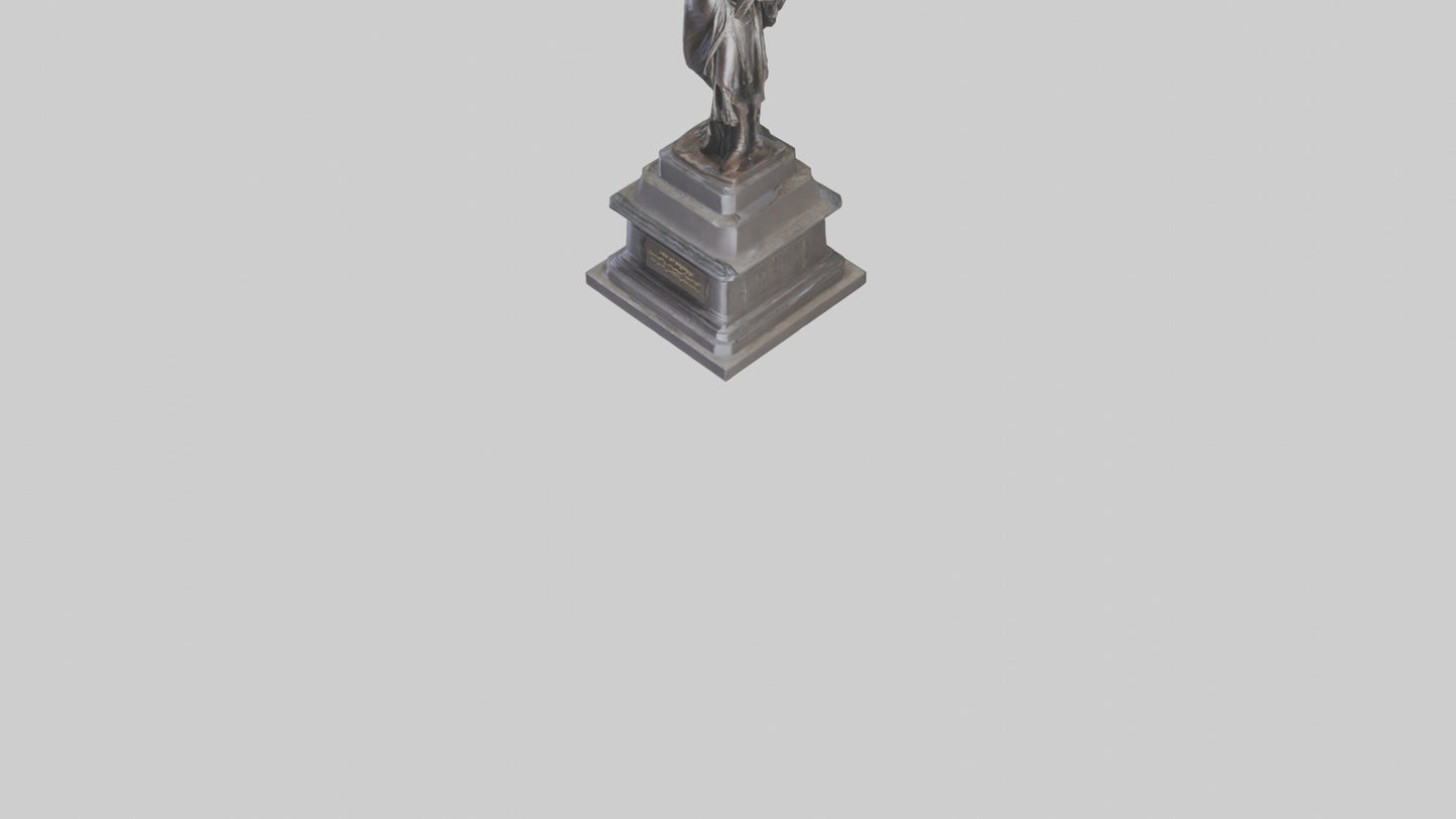 The Dawn of Independence statue model 3D model