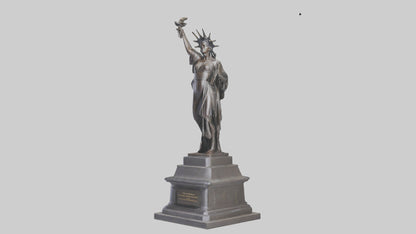 The Dawn of Independence statue model 3D model