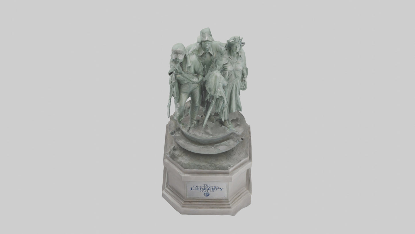The Defenders of Liberty statue model 3D model