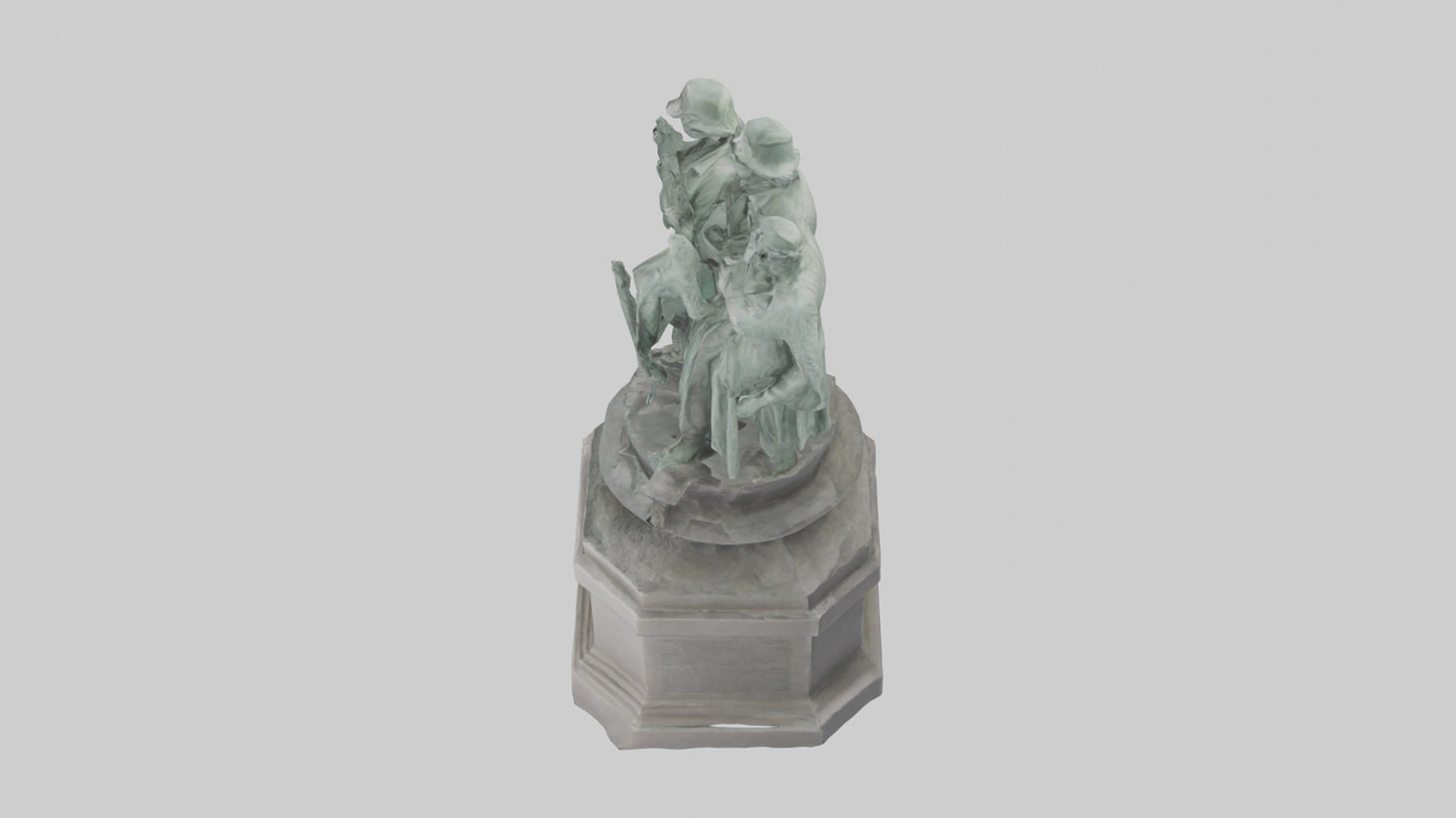 The Defenders of Liberty statue model 3D model