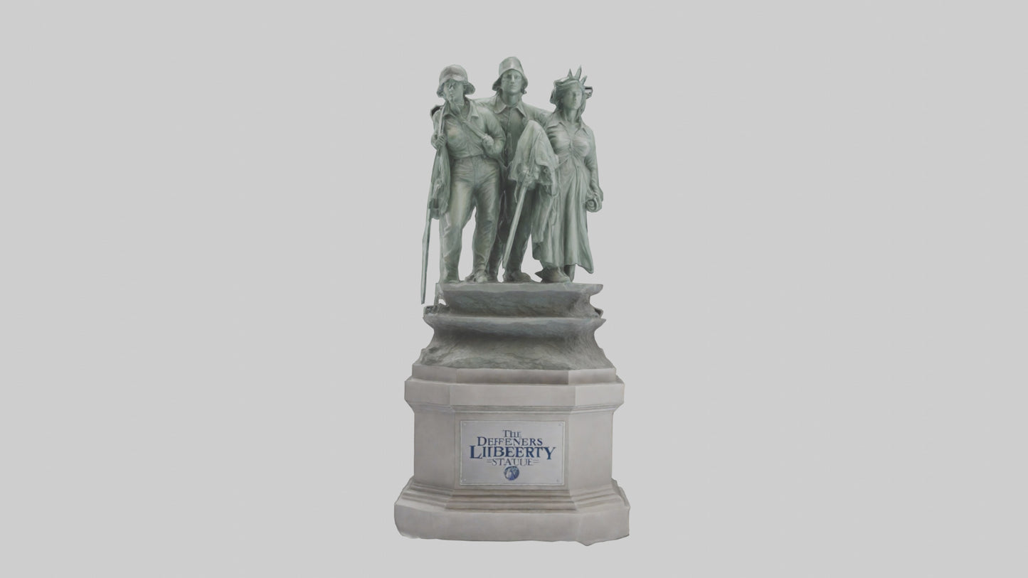 The Defenders of Liberty statue model 3D model