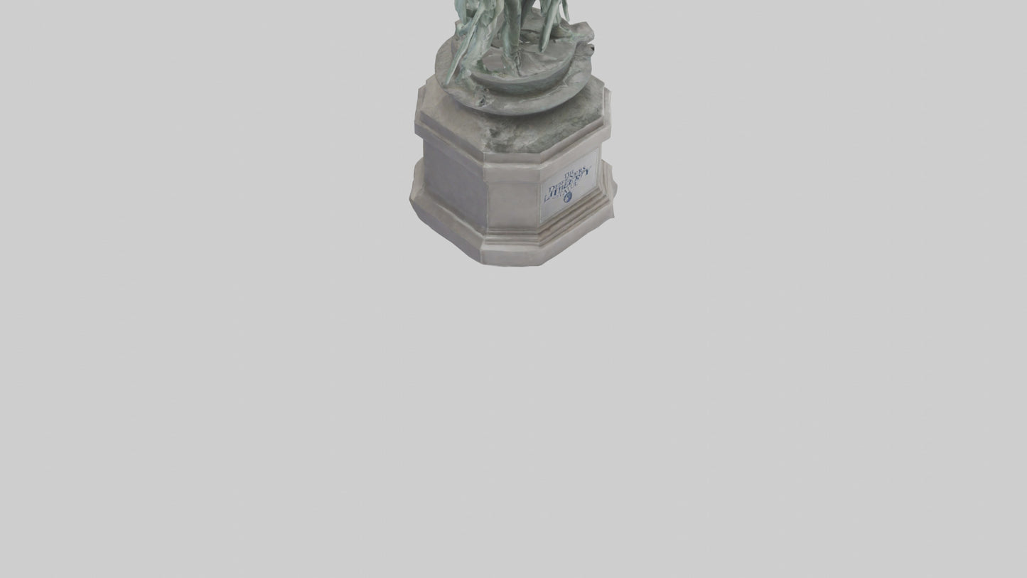 The Defenders of Liberty statue model 3D model