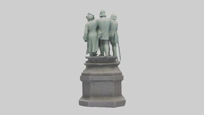 The Defenders of Liberty statue model 3D model
