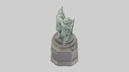 The Defenders of Liberty statue model 3D model