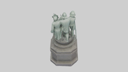 The Defenders of Liberty statue model 3D model