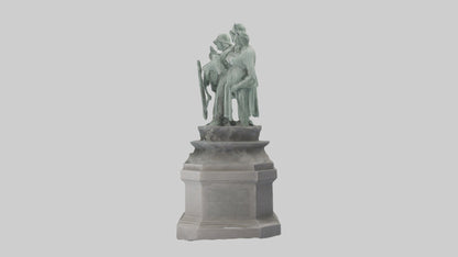 The Defenders of Liberty statue model 3D model