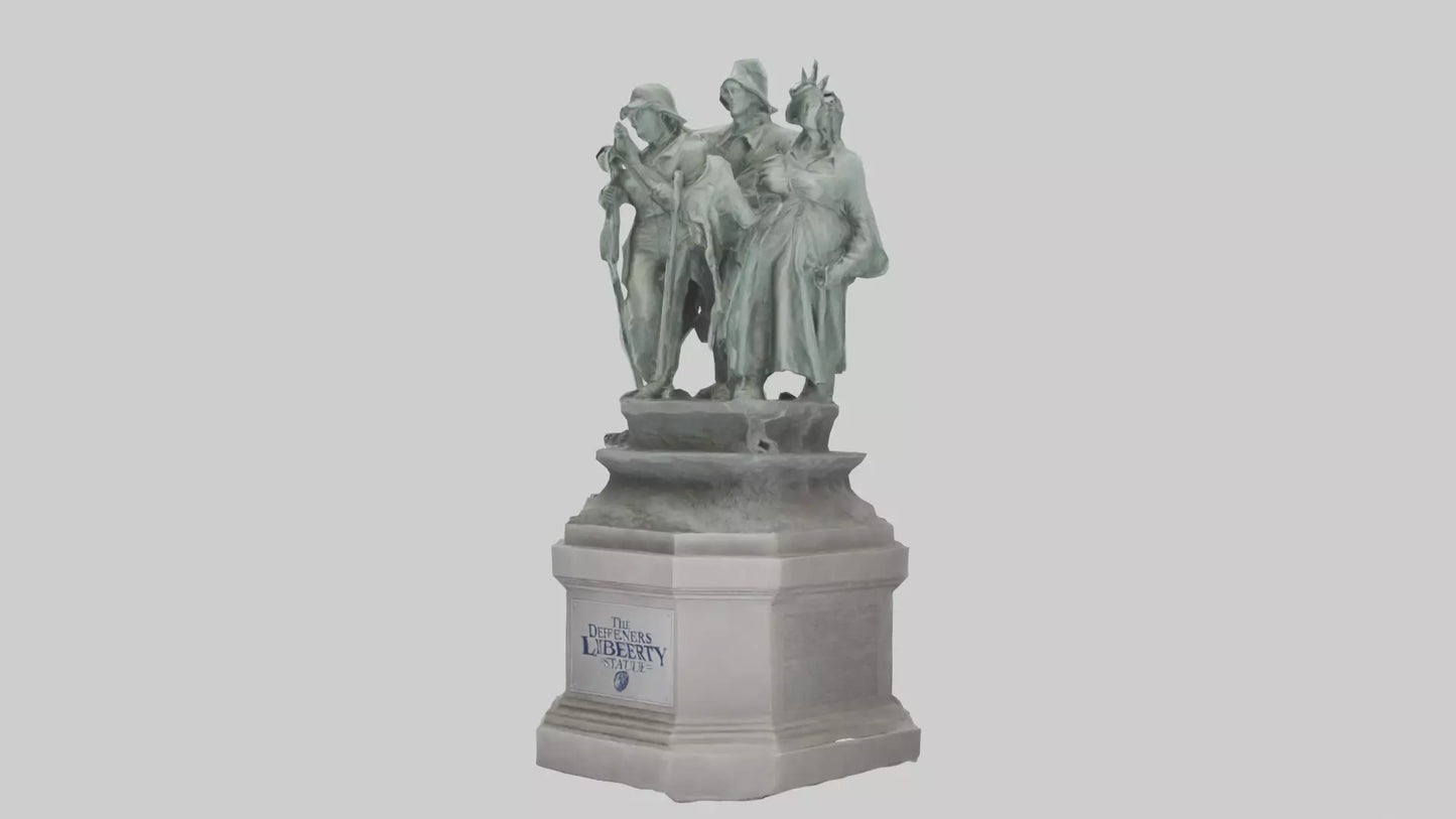 The Defenders of Liberty statue model 3D model